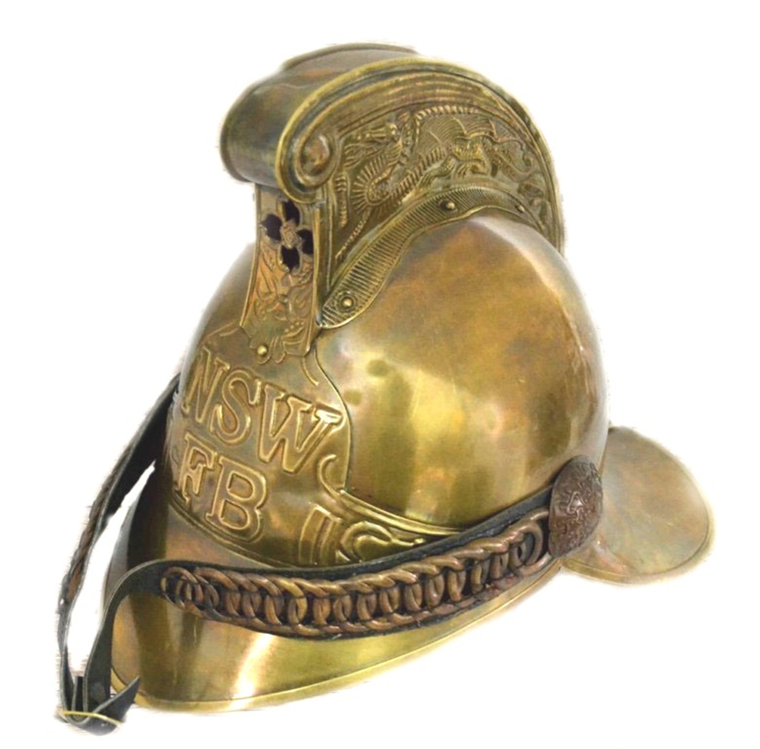 Thorinstruments (With Device) Collectible Fire Bridge British Full Brass Fireman Helmet Nsw Fb W Soft Liner
