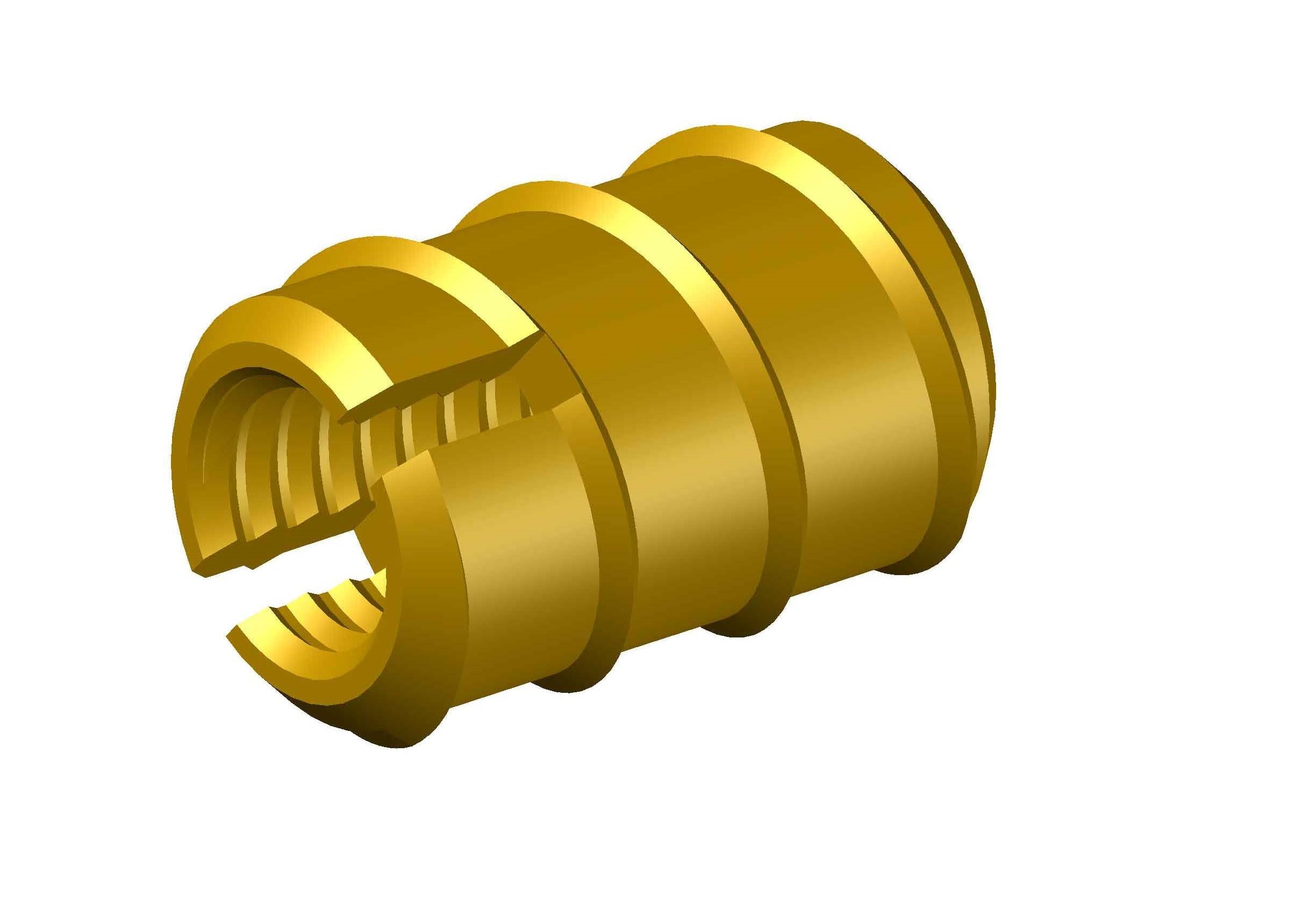 Brass Slotted Insert - 5-16 Mm Diameter, Round Shape | Superior Quality Brass Alloy, Enhanced Durability And Vibration Resistance