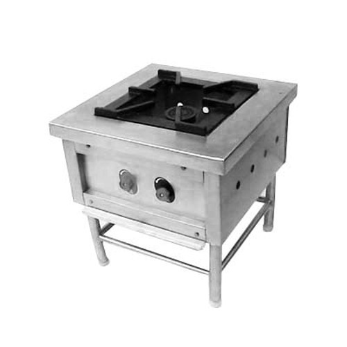 Single Burner Cooking Range - Stainless Steel, 18" x 18" x 18" | LPG Gas, Manual Control, 20 lbs, 1 Year Warranty