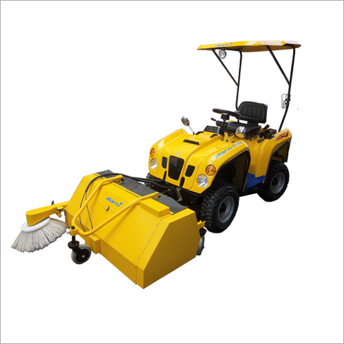 Yellow Industrial Sweeping Machine