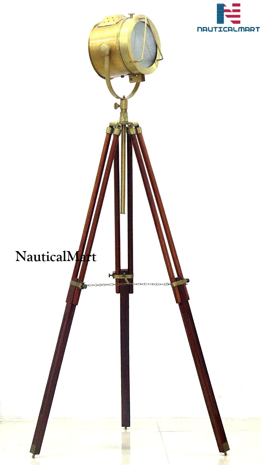 Nautical Standing Studio Tripod Floor Lamp Search Light / Spot Light By Nauticalmart ( B01g50k080 )