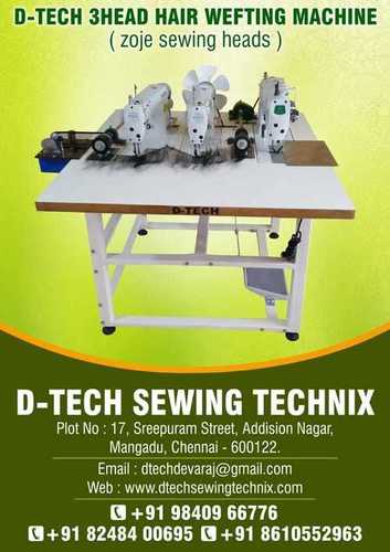 3 Head Hair Weft Sewing Machine