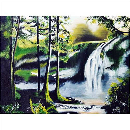 वाटरफॉल पेंटिंग