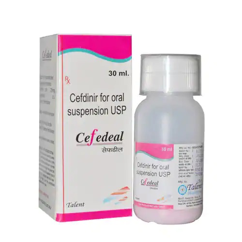 Cefdinir - Oral Suspension, 30ml Bottle | Active Ingredient: Cefdinir, Administered Orally for Treating Bacterial Infections