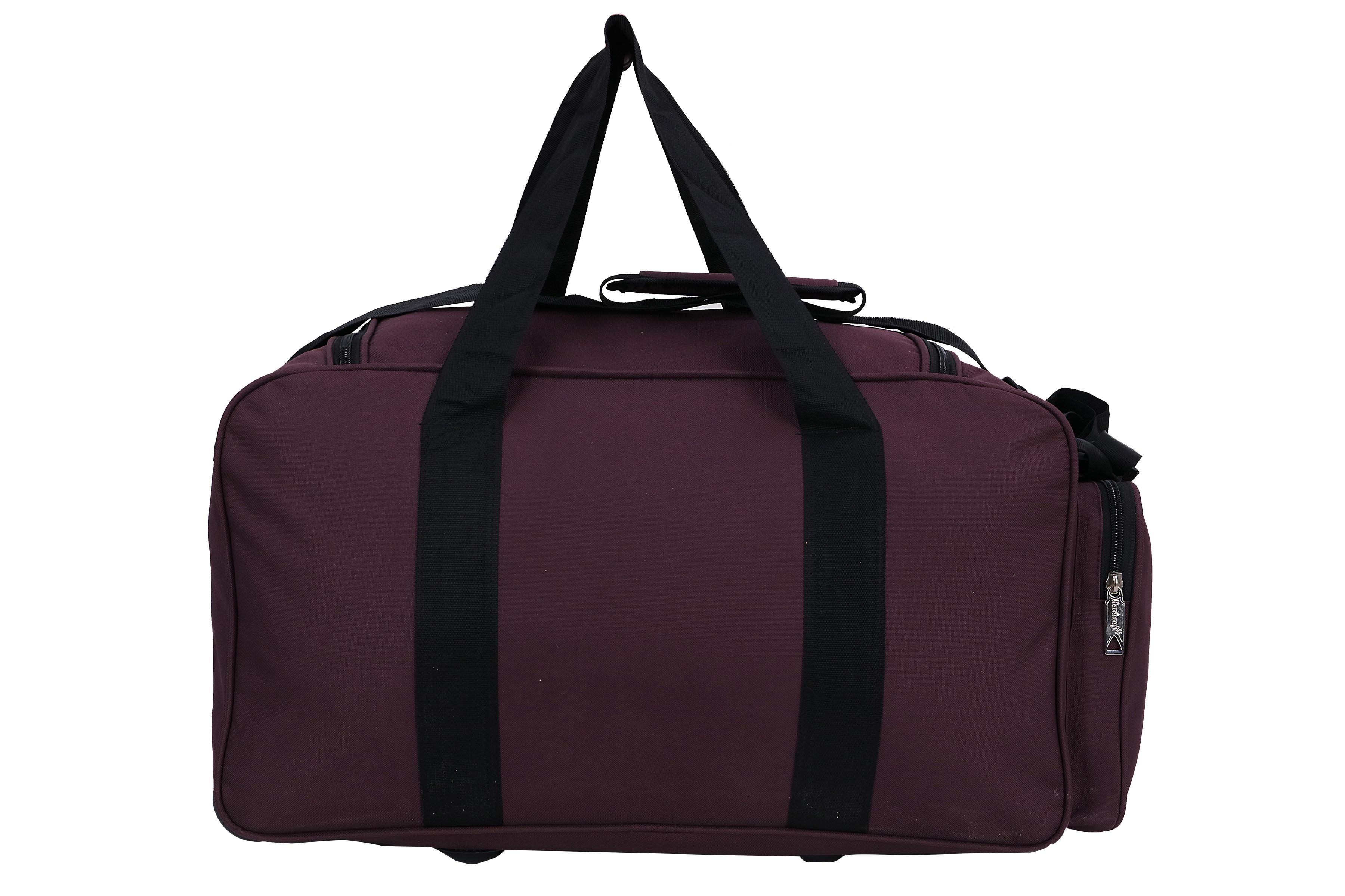 Hard Craft Nylon Lightweight Waterproof Luggage Wine Travel Bag With Roller Wheels