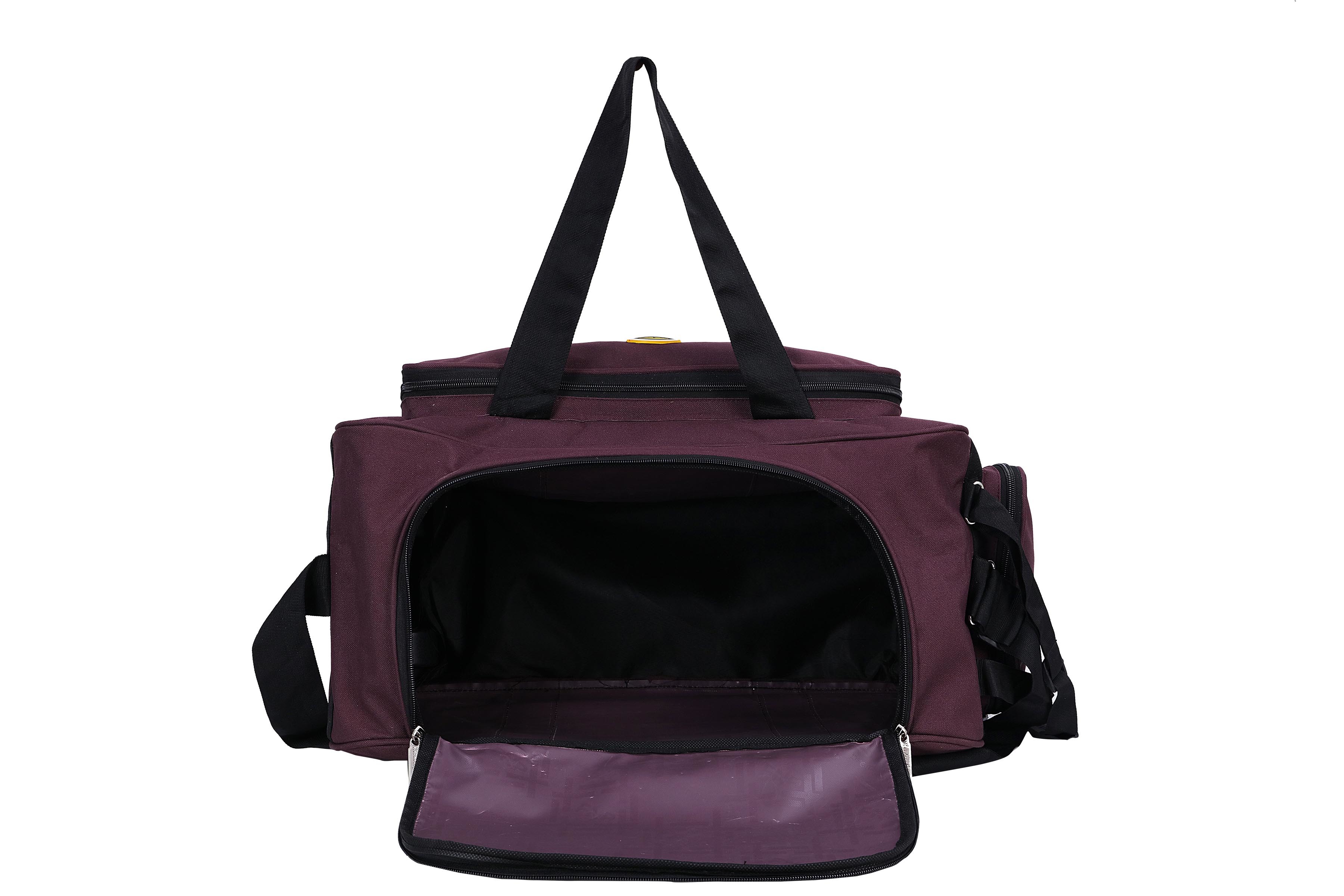Hard Craft Nylon Lightweight Waterproof Luggage Wine Travel Bag With Roller Wheels