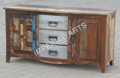 पुनर्चक्रित लकड़ी का साइडबोर्ड