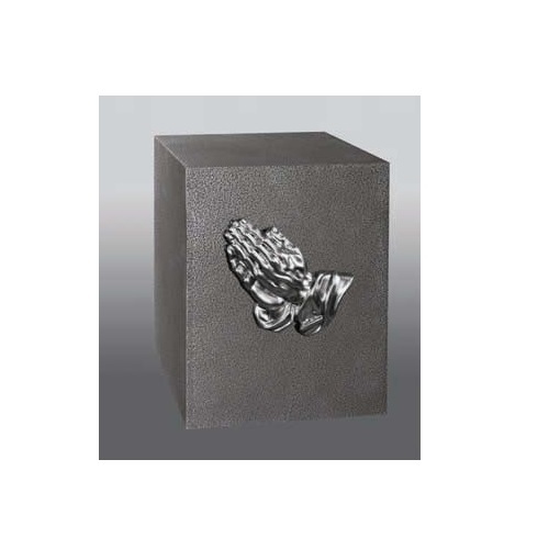 Gold Stone Army Brass Cube Urn
