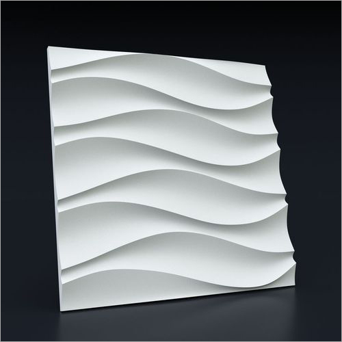 3d Pvc Wall Panel - 12x12 Inches, White | Durable, Easy Install, Water Resistant, Modern Design, Soundproof, Easy Maintenance