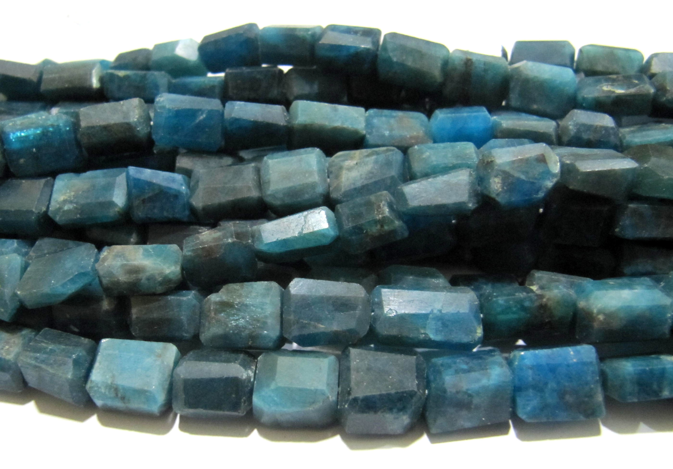 Natural Neon Apatite Tumbled Laser Cut Nugget Shape Size 11 To 13 Mm