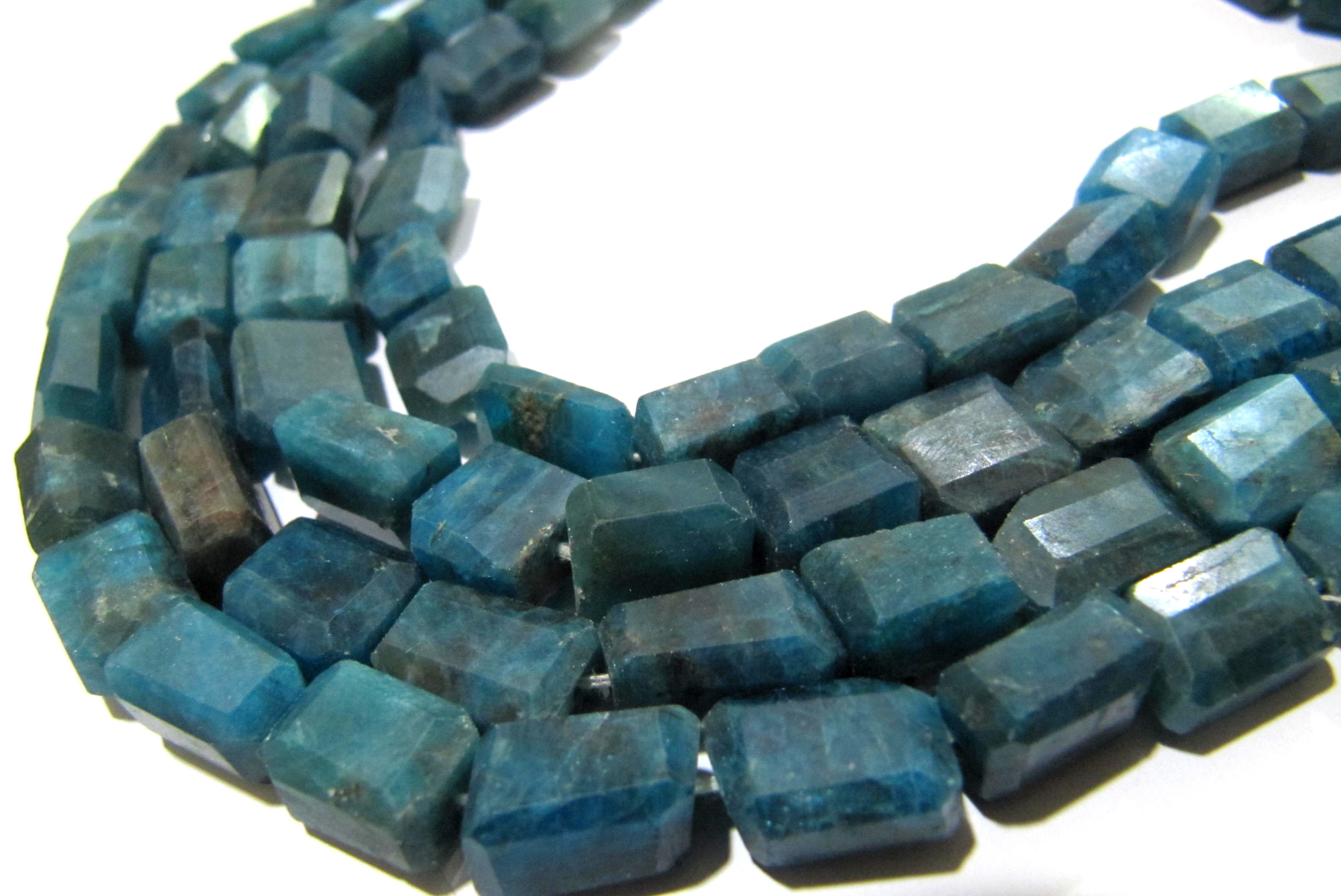 Natural Neon Apatite Tumbled Laser Cut Nugget Shape Size 11 To 13 Mm