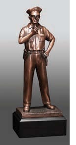 Bronze Air Force Pilot Standing Nameplate