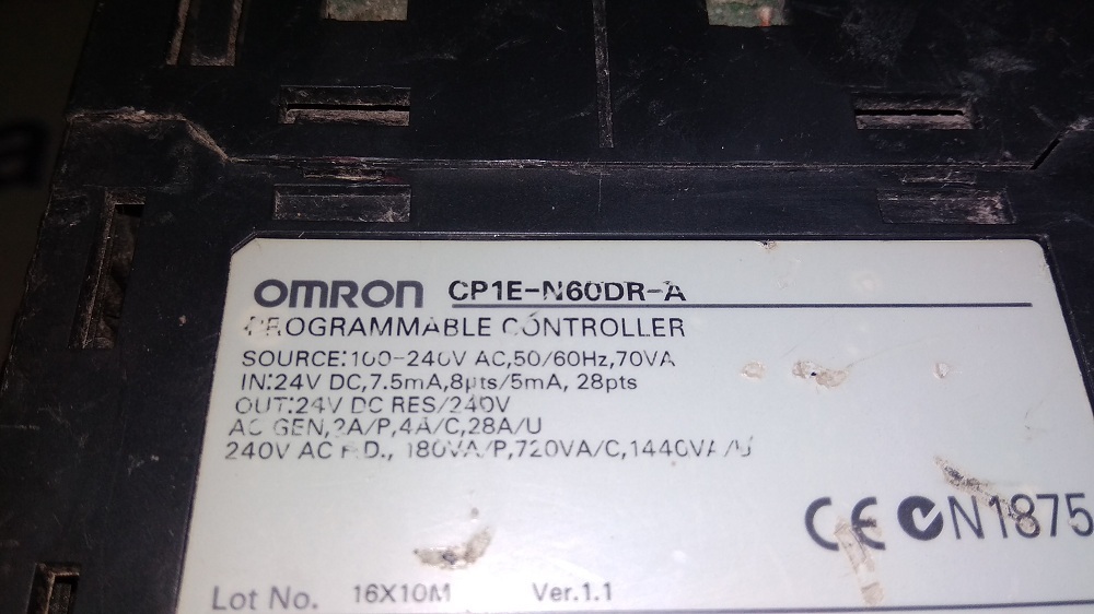Omron Plc Cp1e-n60dr-a