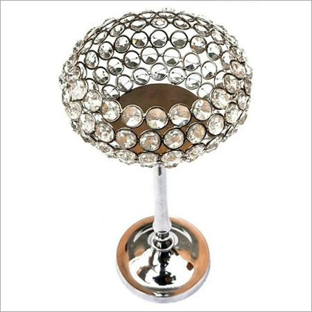 पारदर्शी क्रिस्टल टीलाइट धारक