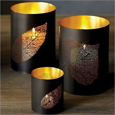 Iron Cup Candle Holder - Premium Iron Craftsmanship | Sturdy, Corrosion Resistant, Alluring Design for Home and Event Decor