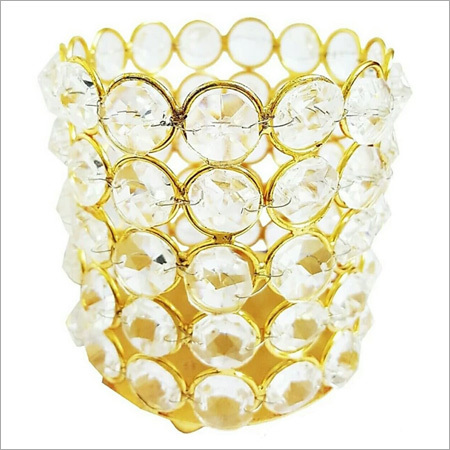 क्रिस्टल बीडेड वोटिव होल्डर