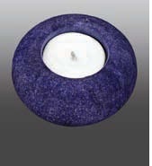 Painting Royal Purple Round Aluminum Urn