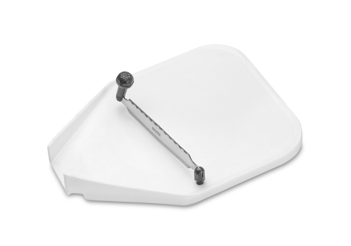 Cut-N-Chop Board with Blade - 10.8x10.4x1 cm | PVC Material, Lightweight Design, Efficient Food Preparation