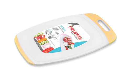 GRIPPO CHOPPING BOARD - Plastic PP, 34x24x1.8 cm, 15-20 mm Thickness, 250-500 g Weight | Lightweight, Durable Kitchen Essential