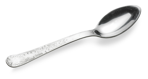 Tea Spoon (Set of 6) - Stainless Steel, 1 to 1.8 mm Thickness, 40-60 g Weight | Durable Metal Construction for Everyday Use