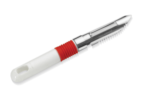 PEELER CUM SCRAPER - Stainless Steel, 5-10 Millimeter Thickness, Weighs 30-80 Grams | Versatile Design with PTFE Handle for Efficient Use