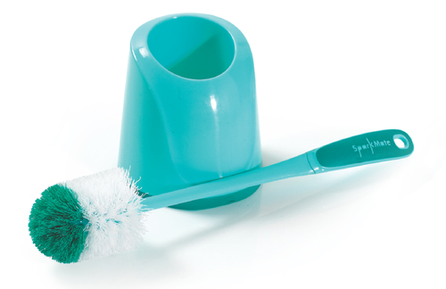 PREMIUM ANTIBAC TOILET BRUSH WITH HOLDER - Plastic Material, 5-12mm Thickness, 100-150g Weight | Durable Design, Easy to Clean, Antibacterial Properties