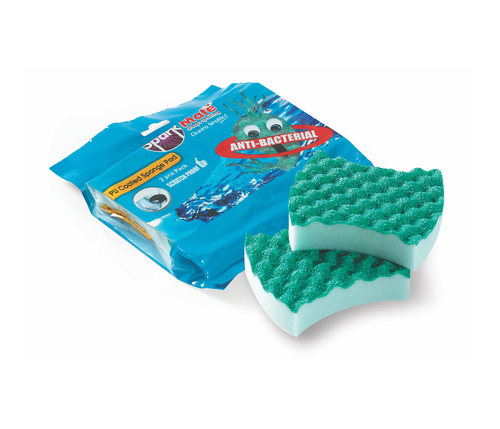 PU Coated Sponge Pad (2 PCS) - Plastic Material, 1-3 Millimeter Thickness | Strong Durability and Versatile Applications