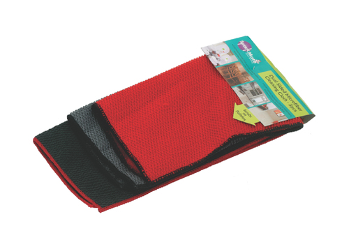 DUAL SIDED MICROFIBER CLEANING CLOTH - Microfiber Material, Thickness 1-3mm, Weight 20-150g | Strong Cleaning Power, Pack of 3 Pieces
