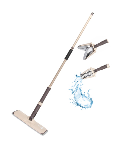 MICROFIBER EASY TWIST FLAT MOP - Stainless Steel, 1-4mm Thickness, 1-5kg Weight | Strong and Durable Design for Efficient Cleaning