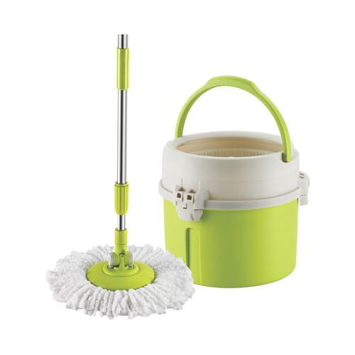 COMPACT SPIN MOP - Plastic, Stainless Steel, Thickness 1-4mm, Weight 1-5kg | Lightweight Design for Effortless Cleaning and Maneuverability
