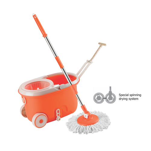 MOP ON WHEELS - Lightweight Plastic, 1-6 Kilograms, 1-3 Millimeter Thickness | Stainless Steel Components for Durability