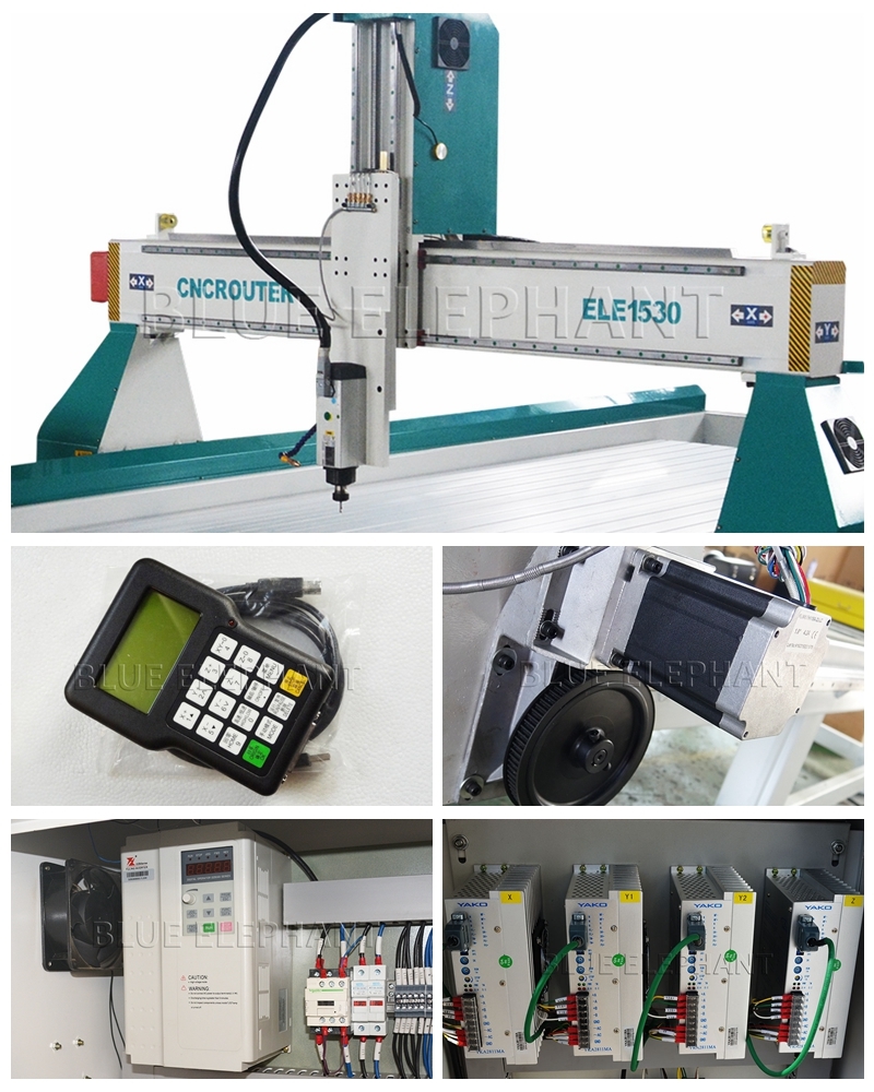 Cnc Router - 1500*3000*500mm | Heavy Duty Steel Gantry With 3 Kw Hsd Spindle, High Precision Hiwin Rails, Vacuum T-slot Table, Dsp A11 Control System