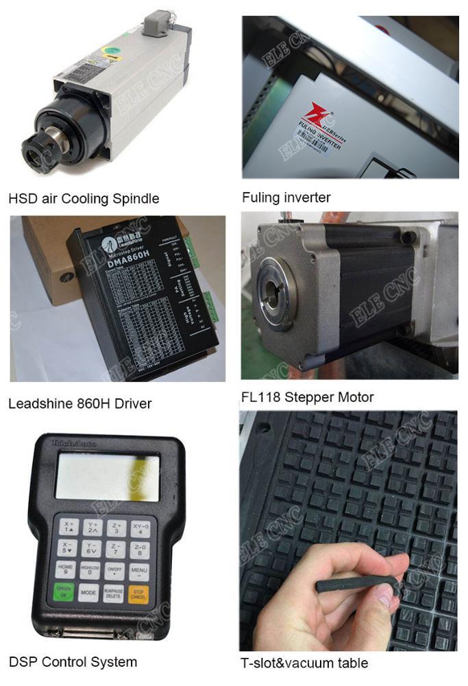 Cnc Router Machine - 1300x2500x200mm Working Area, 4.5kw Hsd Air Cooling Spindle, Dsp A11 Control System, High Precision & Speed Features