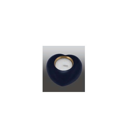 Painting Blue Marble Heart Urn