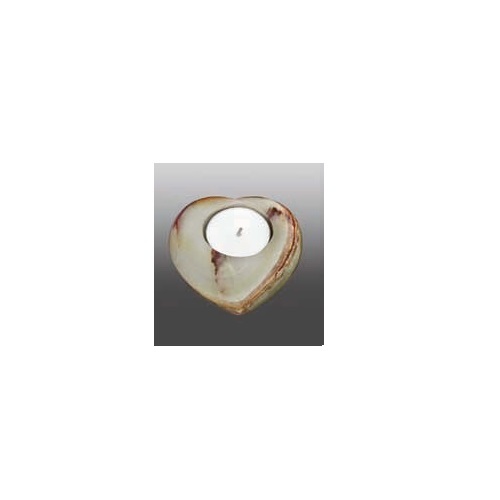 White Onyx Heart Keepsake Urn