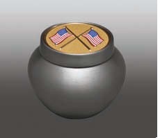Gold Tempus With Eagle Brass Cremation Urn