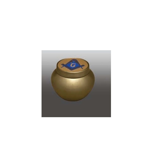 Brass Gold Tempus With Sailing Urn