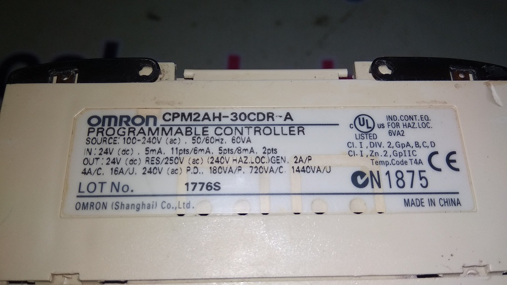 Omron Plc Cpm2ah-30cdr-a