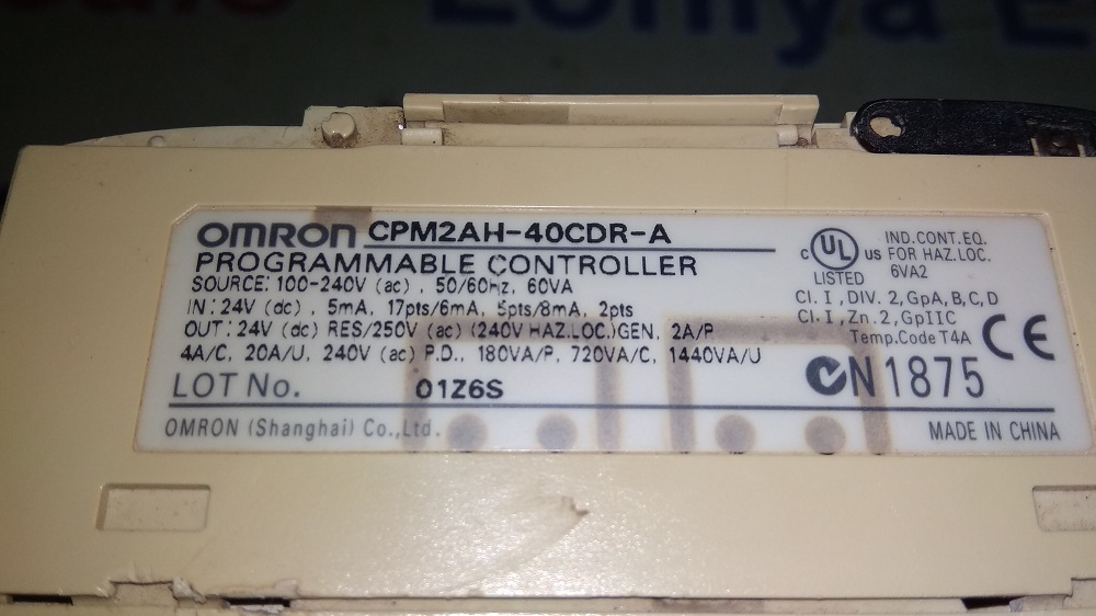 Omron Cpm2ah-40cdr-a Plc