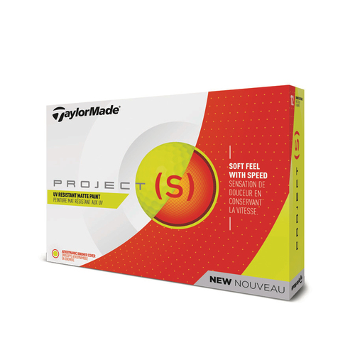 White Project (S) Matte Yellow Golf Balls