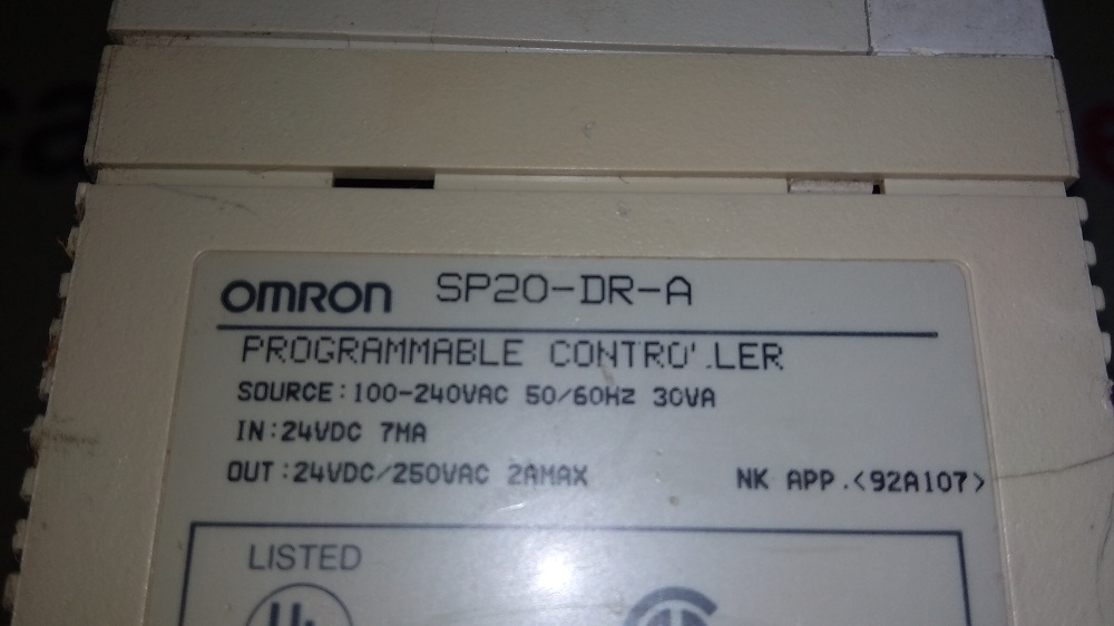 Omron Sp20-dr-a Plc