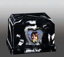 Painting Tribute Marble Aluminum Urn