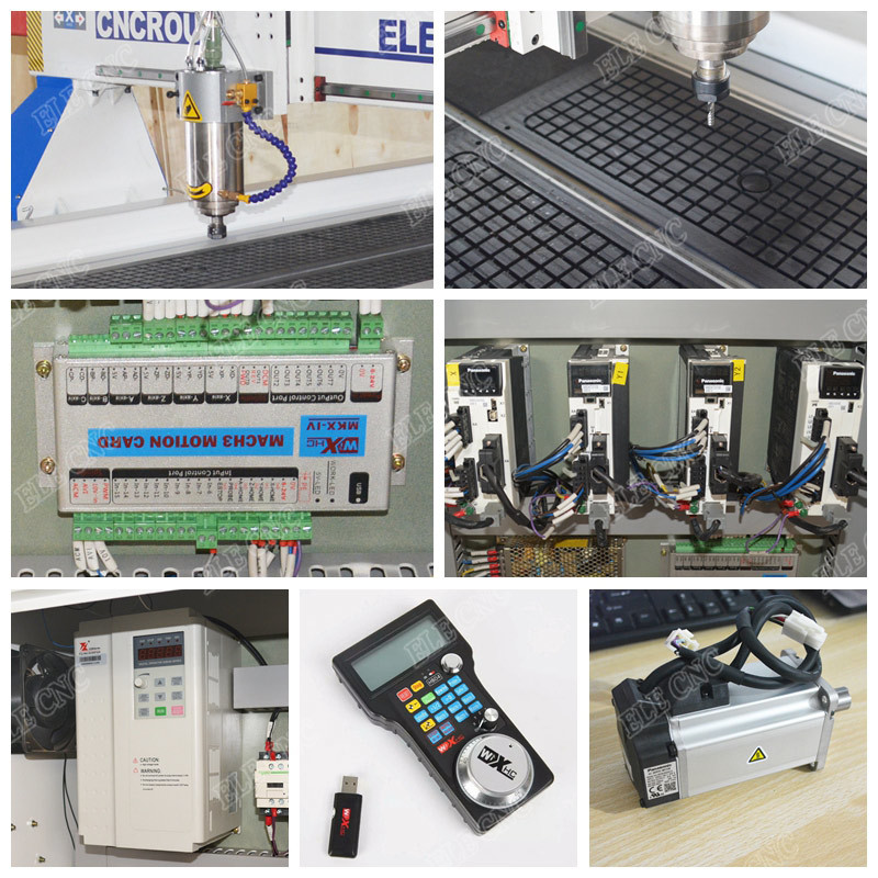 Vacuum Cleaning System Blue Elephant-6015 Wood Door And Furniture Engraving Cnc Router Machine Price