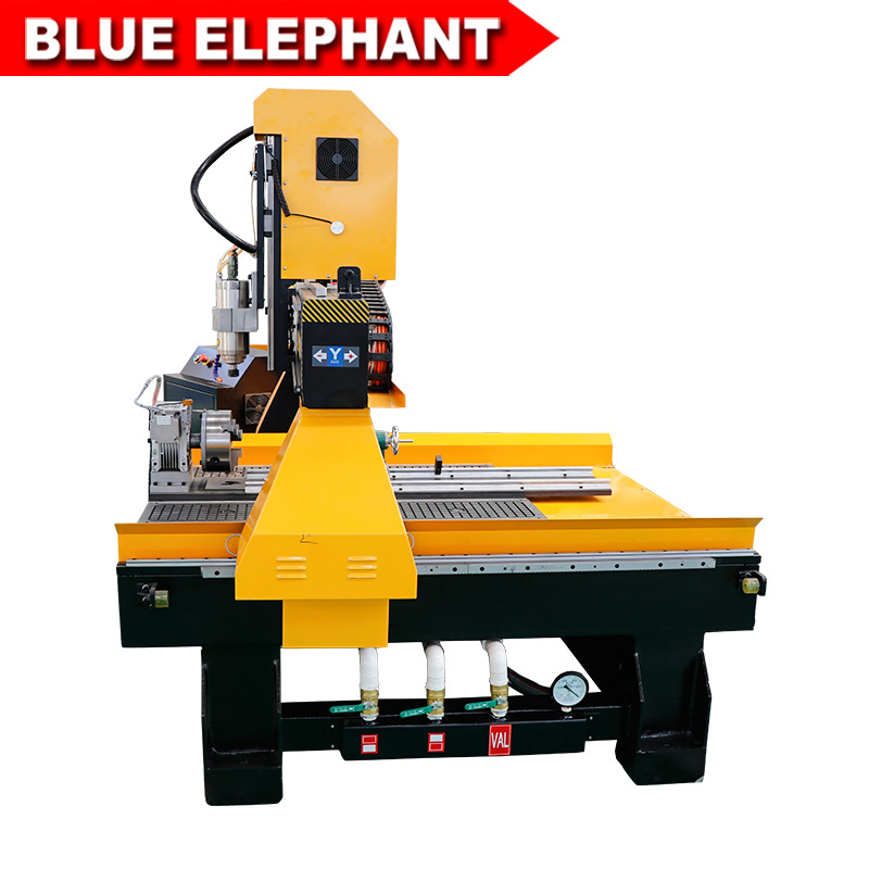Vacuum Cleaning System 1212 Rotary Table Automatic 3d Cnc Wood Router For Bamboo Wood Indonesian Statues Wood Cnc Router