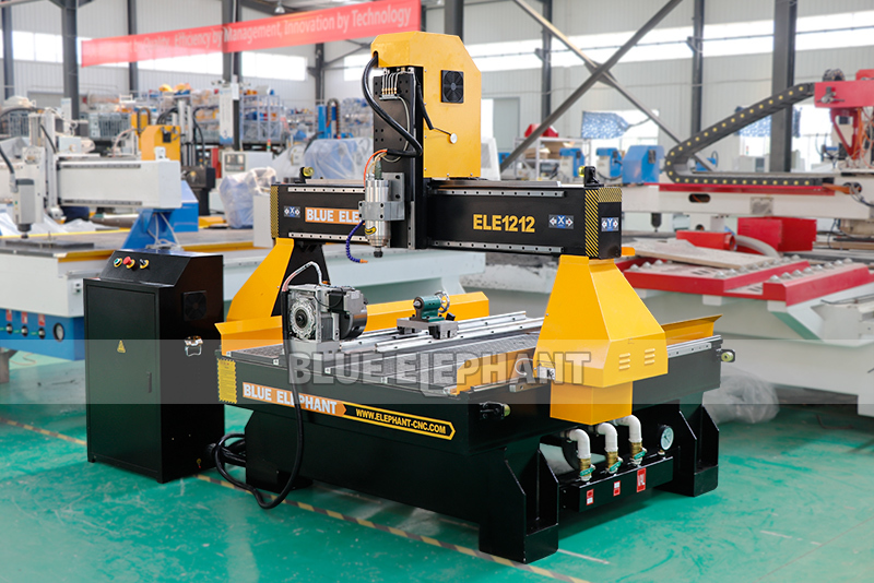 Vacuum Cleaning System 1212 Rotary Table Automatic 3d Cnc Wood Router For Bamboo Wood Indonesian Statues Wood Cnc Router