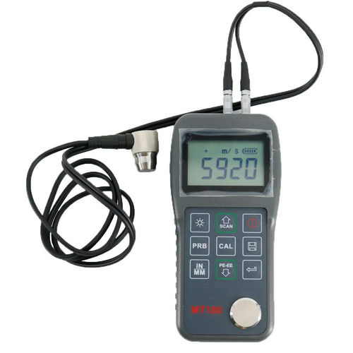 Ultrasonic Thickness Gauge - Metal, 0.01MM Accuracy | Industrial Grade, Digital, 1.5KG Weight, Grey Color, 1 Year Warranty