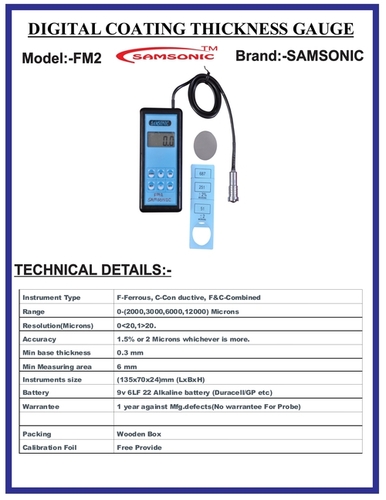 Digital Coating Thickness Gauge Fm2 - Application: Nuclear Power Engineering