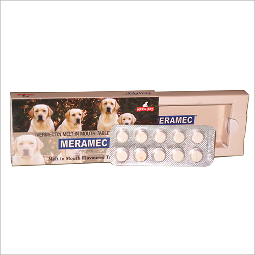 Meramec Ivermectin Tablets - 10 mg, Dispersible Tablets for Effective Parasitic Infection Treatment in Dogs, Cattle, Pigs, and Goats | Melt in Mouth Administration, Anti-Inflammatory Properties, Safe Single Treatment