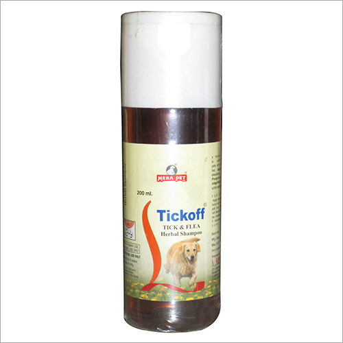 Tickoff Herbal Shampoo - 100ml & 200ml Liquid | Safe for Cats, Dogs, Effective Against Ticks, Fleas & Lice, Deep Cleaning with Neem Benefits, High Foam Generation, pH Balanced for Young Pets