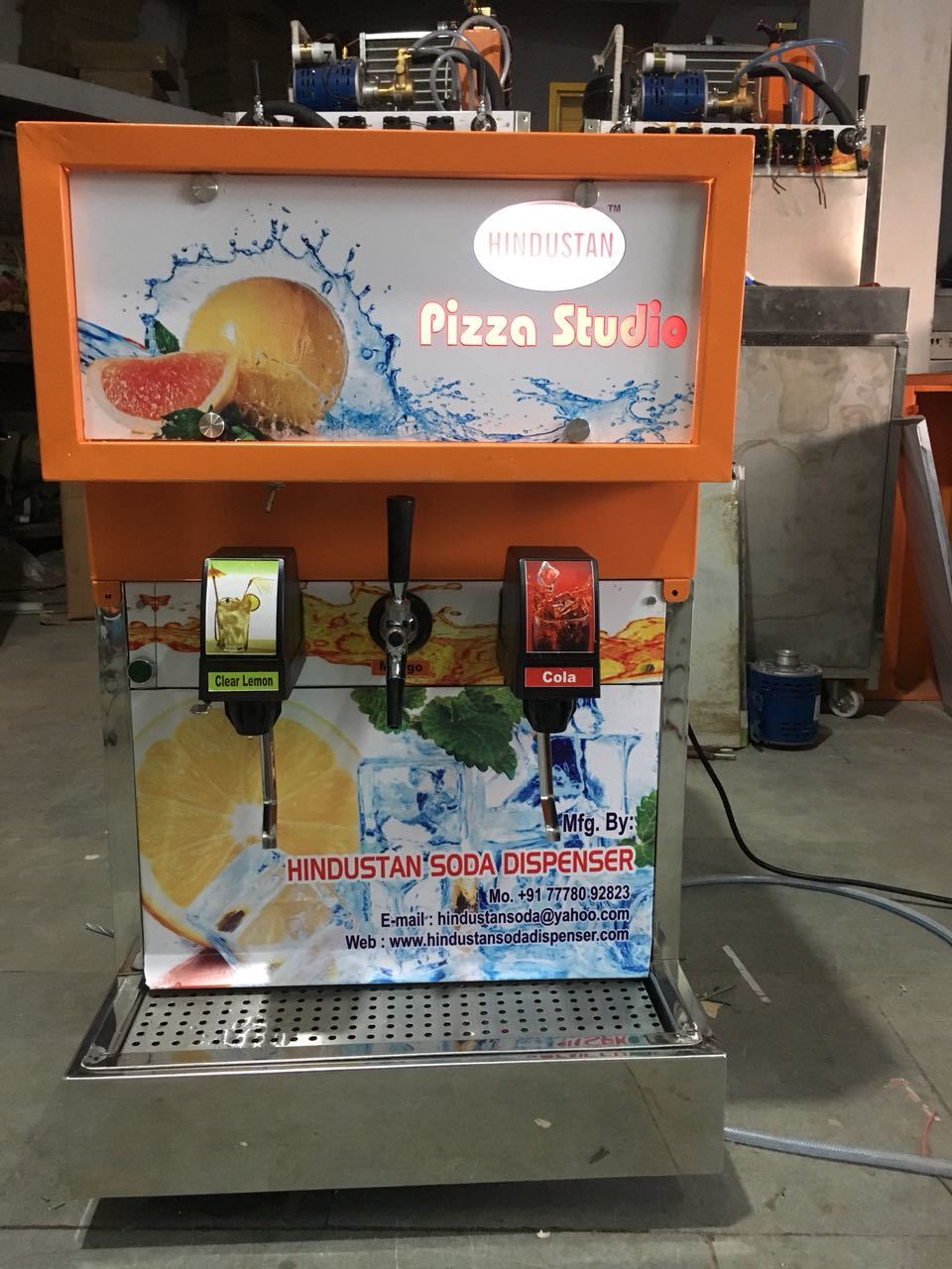 Semi-automatic 3 Flavor Soda Machine